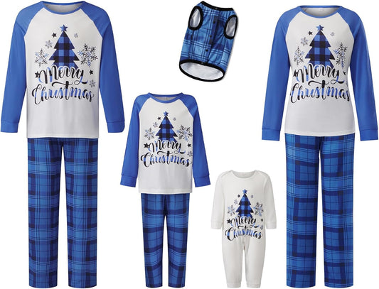 Matching Family Christmas Pajamas Set - Xmas Sleepwear PJs