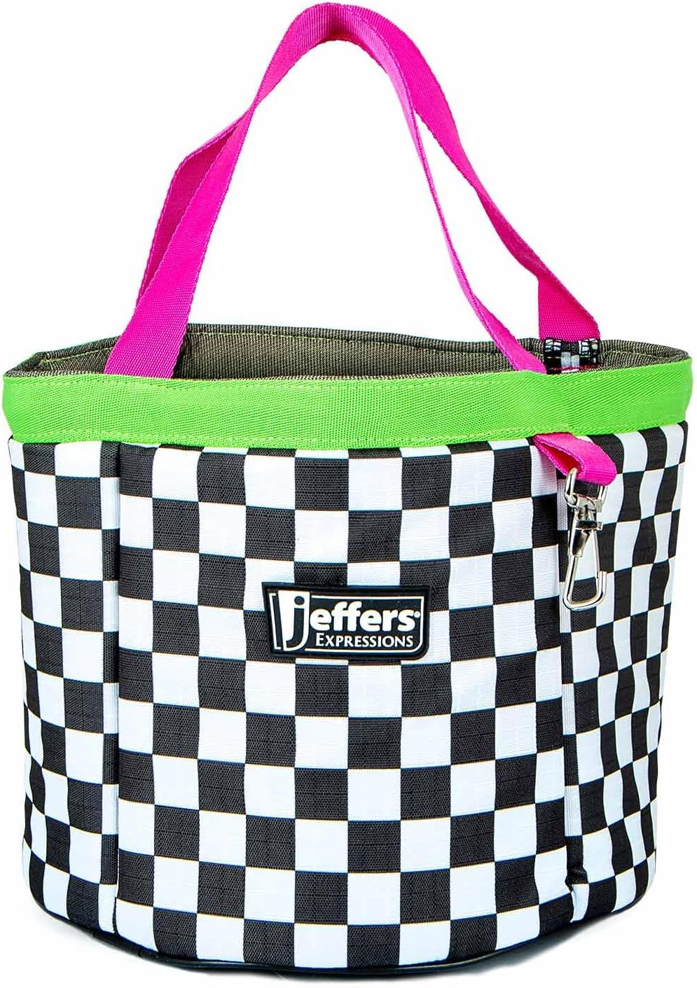 Jeffers Expression Grooming Tote Caddy, Skater Cowgirl - Durable Ripstop Organizer with Pockets for Horse Grooming Tools - Easy Carry Nylon Straps, Compact Storage for Stable, Travel & Equine Supplies