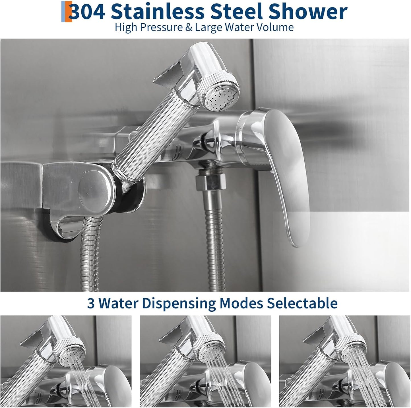 JoyJoy Stainless Steel Dog Washing Station - Dog Bath Tub for Large, Medium, Small Dogs, Pet Grooming Tub with Ramp, Non-Slip Grate, Shower, Soap Box, Faucet, Drain for Home & Outdoor（38"）