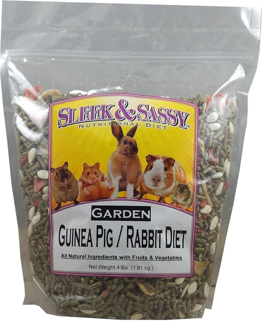 SLEEK & SASSY Garden Guinea Pig & Rabbit Food (4 lbs.)