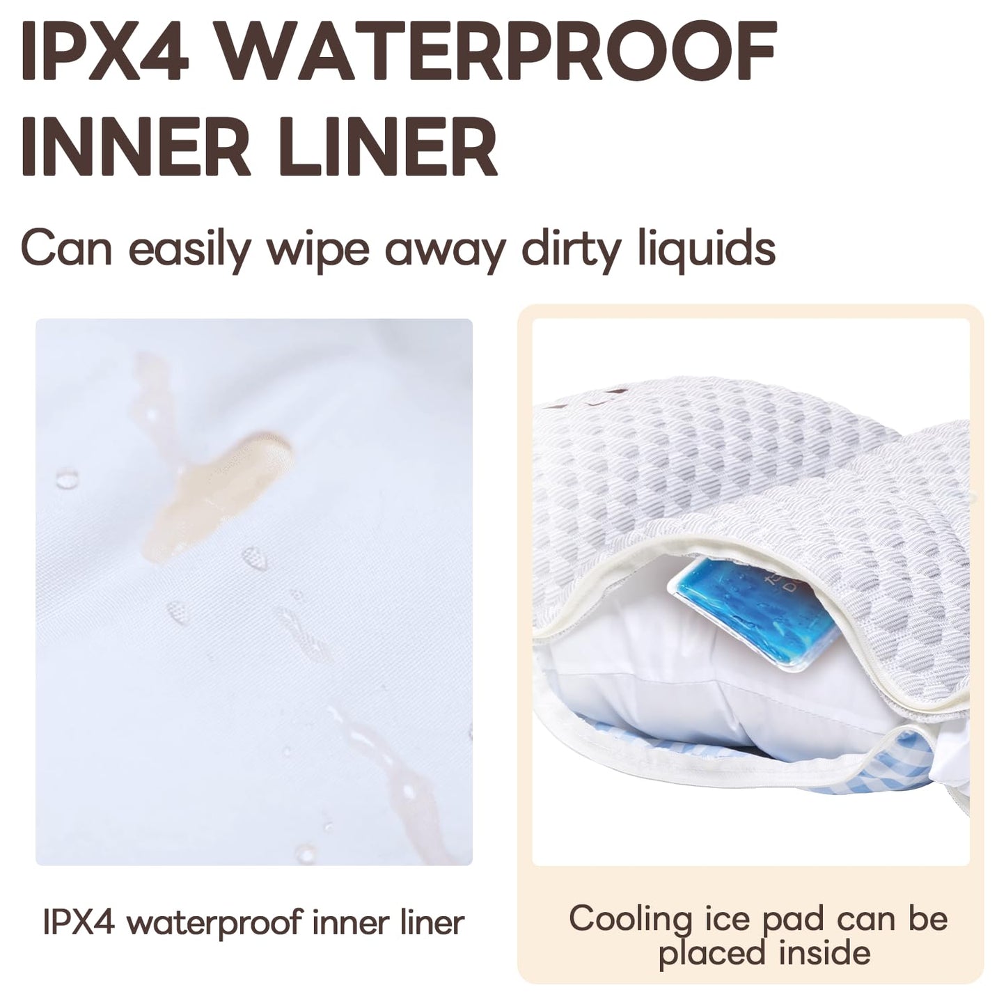 Stroller Cover for Pets, Removable & Washable Dog Stroller Cushion, Cushion & Cover for Dogs & Cats, Blue