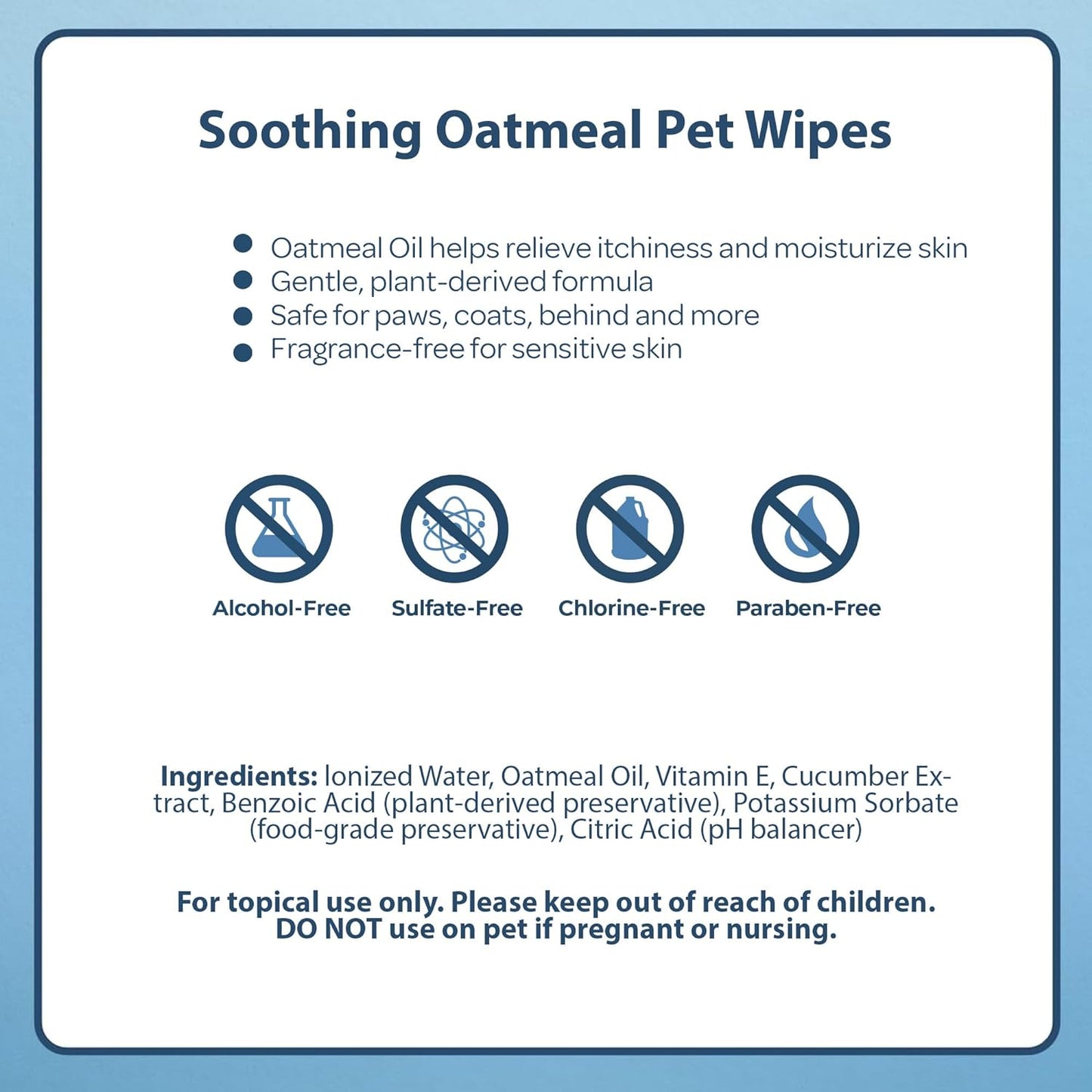 Best Pet Supplies Pet Grooming Wipes for Dogs & Cats,Deodorizer for Coats & Dry, Itchy, or Sensitive Skin, Clean Ears, Paws, Body, & Butt - Soothing Oatmeal, 400 Count