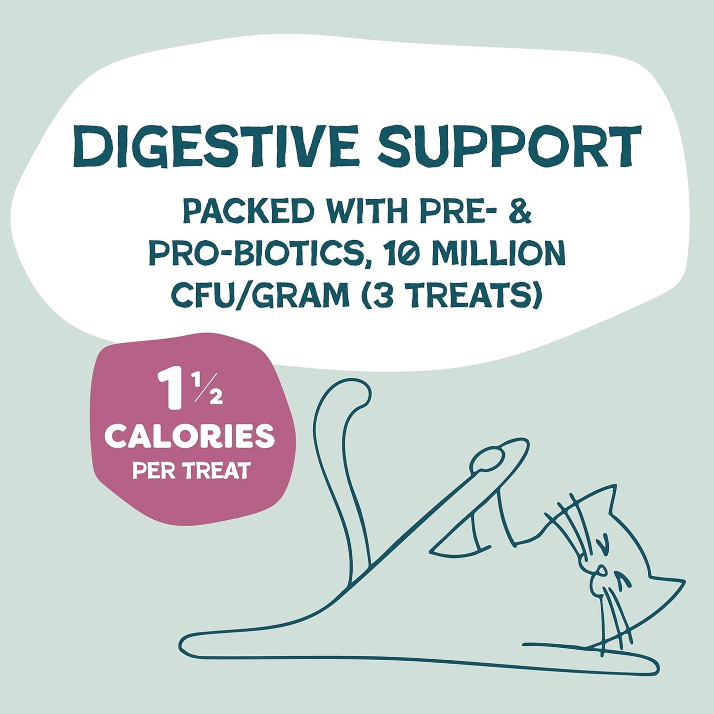 Shameless Pets Crunchy Cat Treats - Kitty Treats for Cats with Digestive Support, Natural Kitten Treats with Real Chicken, Healthy Flavored Feline Snacks - Cran You Say Chicken, 3-Pk