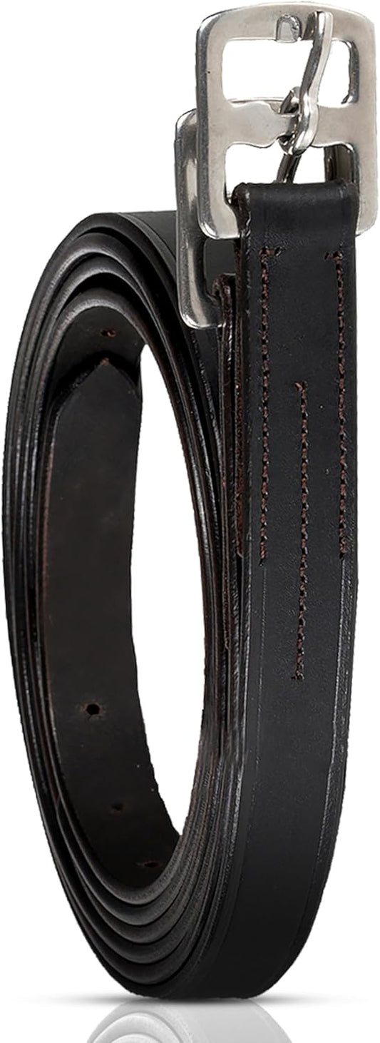 HORZE Genuine Leather English Riding Stirrup Leathers Pair | Adult Sizes
