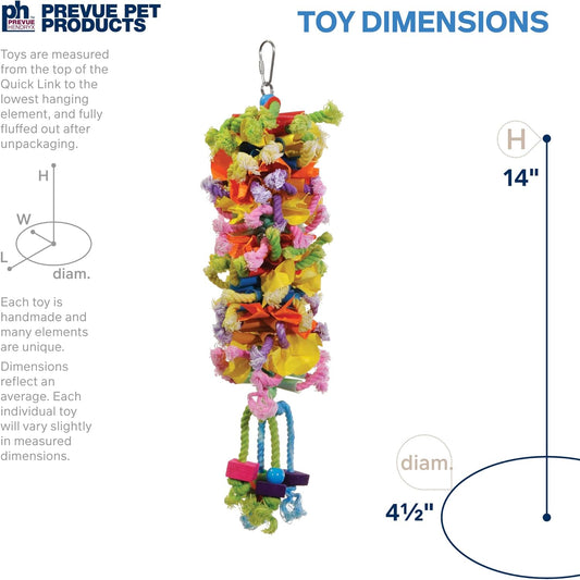 Prevue Pet Products 62606 Calypso Creations Club Bird Toy, Multicolor