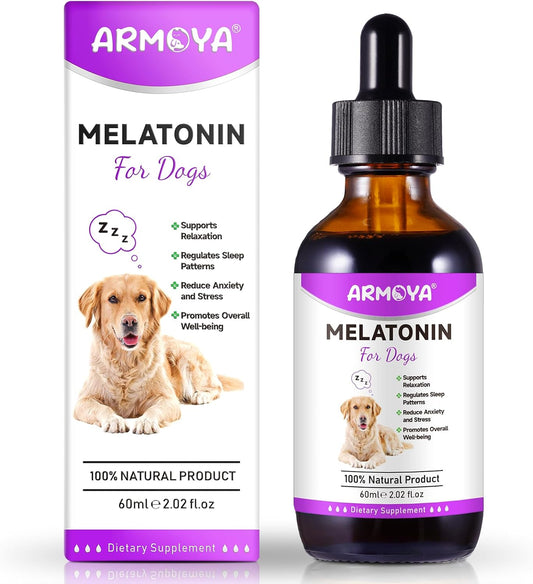 Dog Melatonin - Melatonin for Dogs - Dog Melatonin for Small Dogs - Cat Melatonin - Anxiety & Stress Relief - Promote Relaxation & Deep Sleep for Cat & Dog