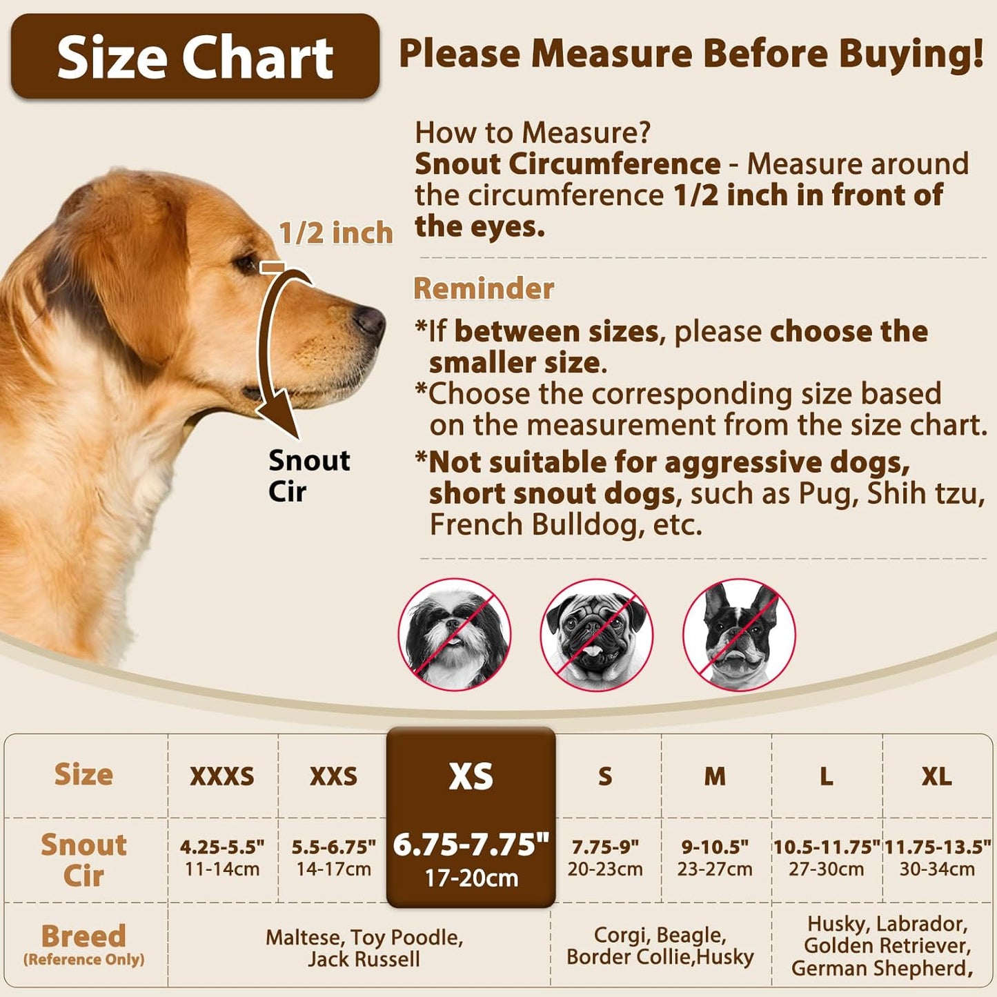 Crazy Felix Nylon Dog Muzzle for Small Medium Large Dogs Dachshund Beagle Poodle Labrador, Air Mesh Breathable and Drinkable Pet Mouth Guard for Anti-Biting Chewing Scavenging(XS, Grey)