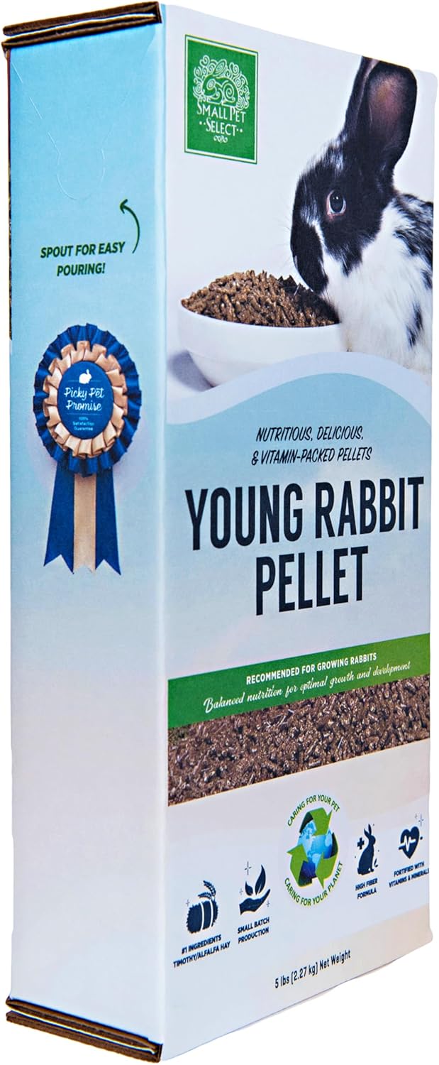 Small Pet Select - Young Rabbit Pellet Food, 5lb (Pack of 2)