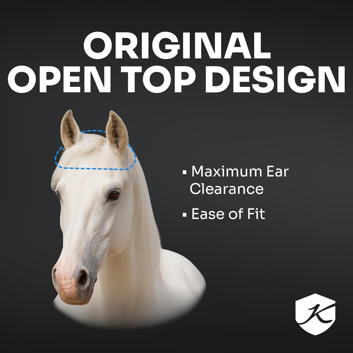 Kensington Fly Mask Web Trim Protects Horses Face and Eyes from Bites and Sun Rays While Allowing Full Visibility Ears and Forelock Able to Come Through The Mask, XXL-Draft, Imperial Jade