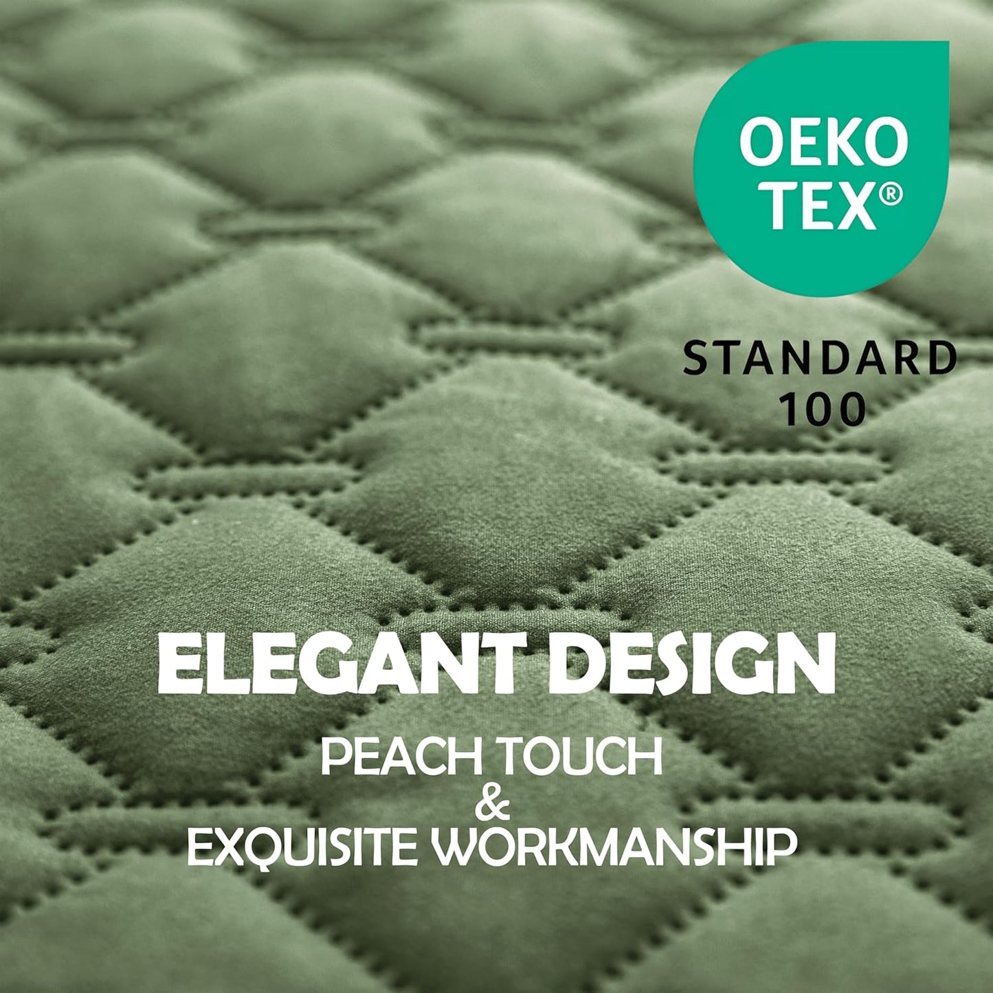 gogobunny 100% Double-Sided Waterproof Dog Bed Cover Pet Blanket Sofa Couch Furniture Protector for Puppy Large Dog Cat, Reversible (82x102 Inch (Pack of 1), Dark Green/Light Green)