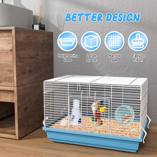Hamster cage for Hamsters, Gerbils, mice, Rats, Small Guinea Pigs and Other Small Animals.