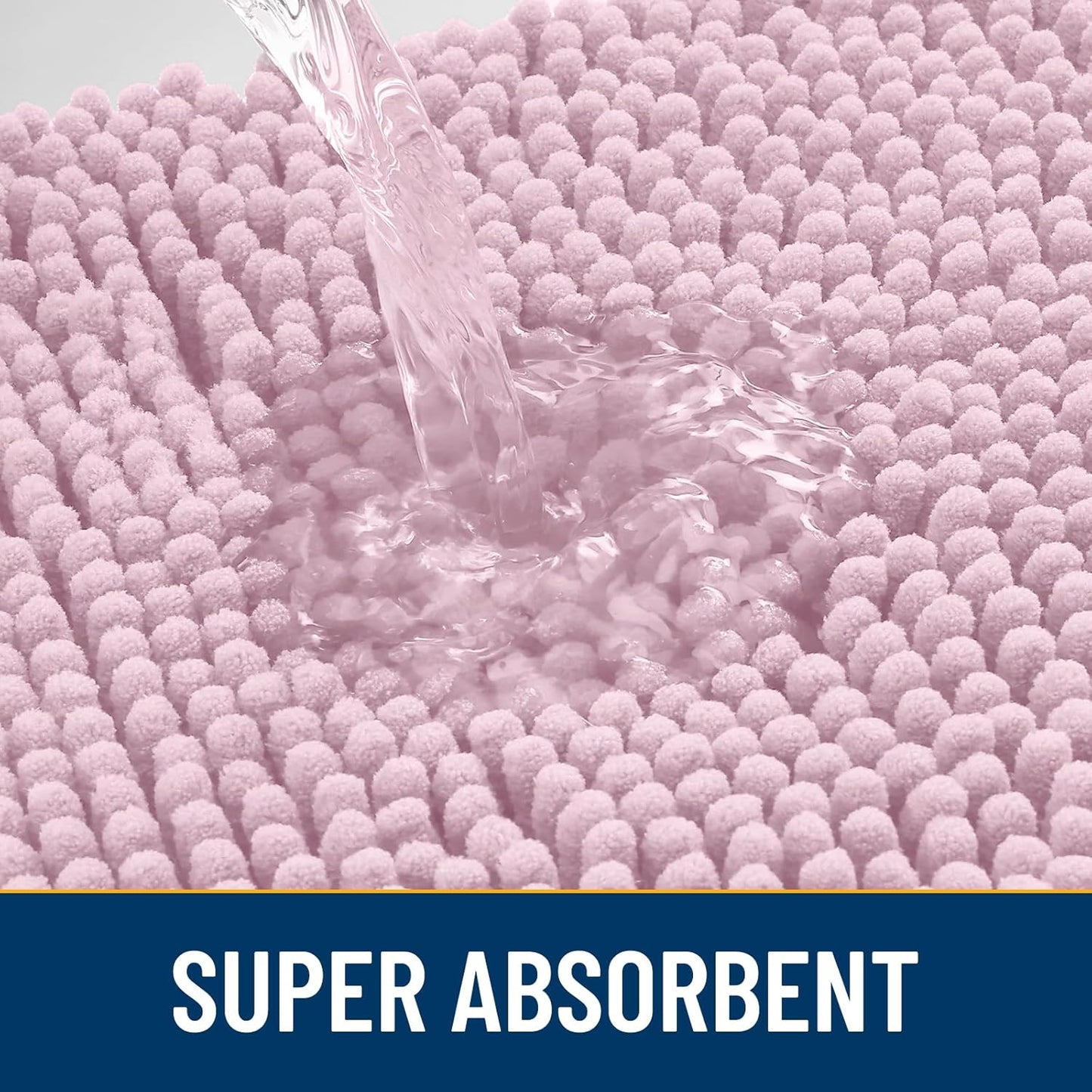 Smiry Dog Door Mat for Muddy Paws 24x16, Absorbs Moisture and Dirt Doormat, Non-Slip Washable Quick Dry Chenille Front Door Mat Indoor Entrance, Entryway Carpet for Inside Floor, Dusty Rose