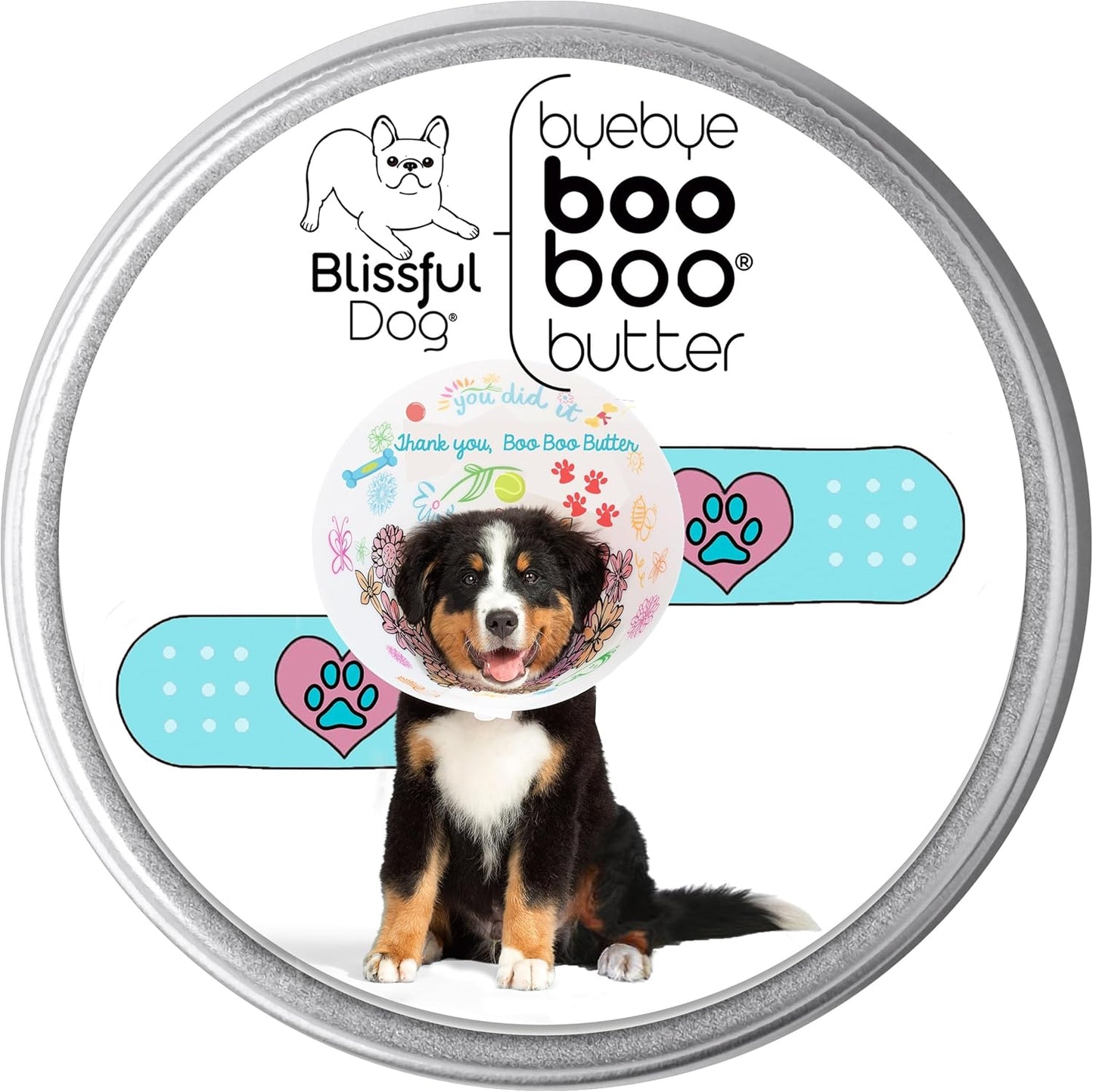 The Blissful Dog 2 oz TIN Bernese Mountain Dog Booboo Butter