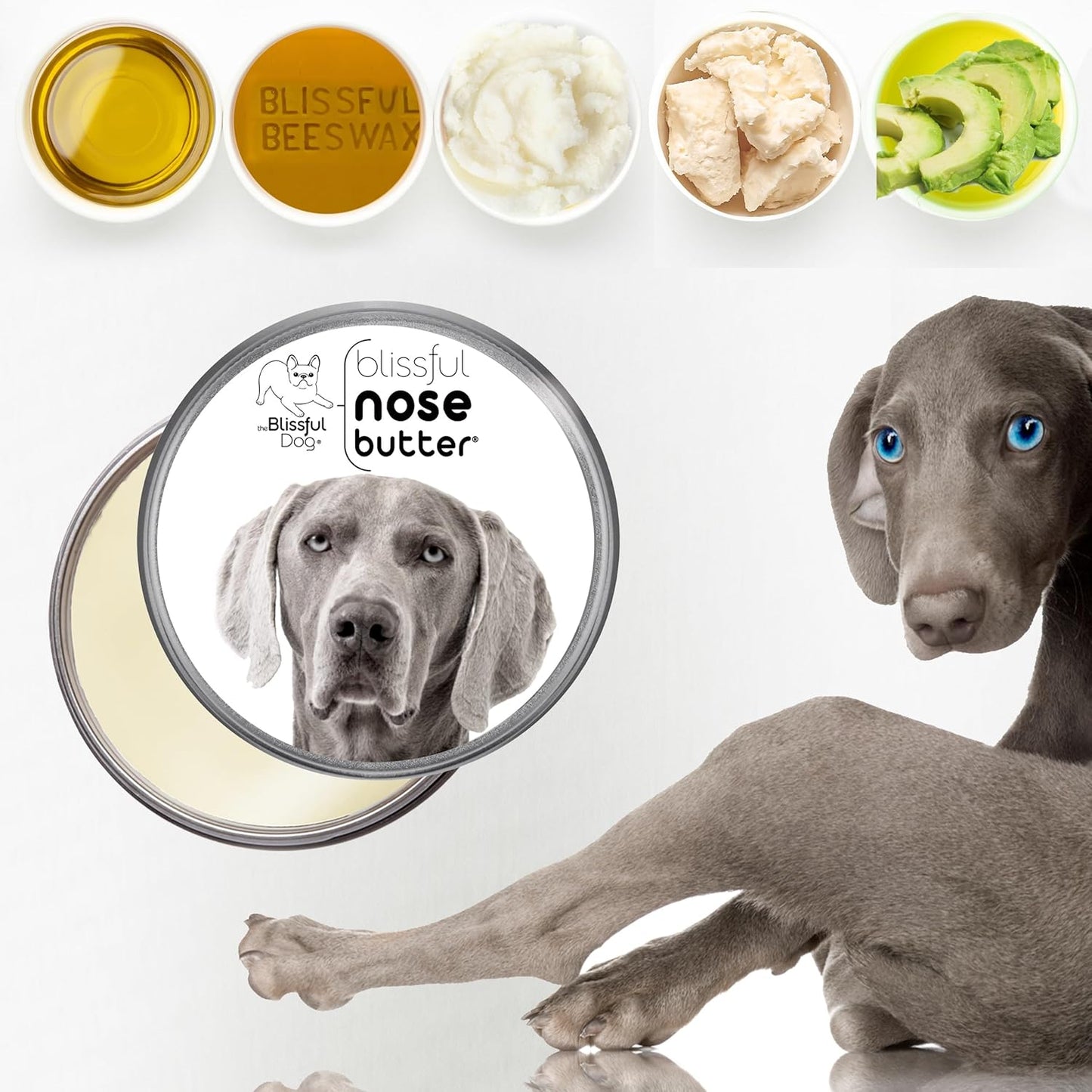 The Blissful Dog Weimaraner Unscented Nose Butter, 16oz