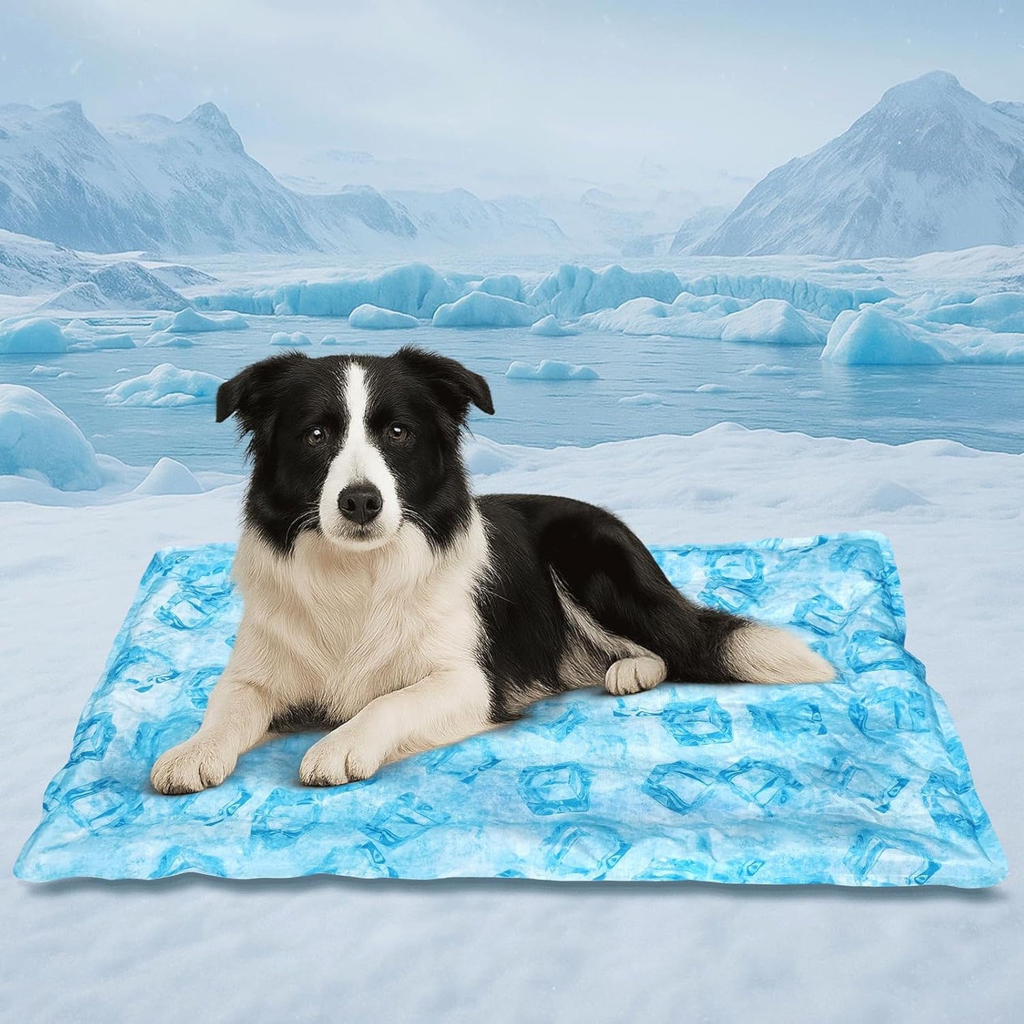 Cooling Pad for Large Dog,Instant Pet Cool Mat,Comfortable Cool Pet Mat for Cat.Portable Dog Bed for Summer. Suitable for Outdoor Summer Crate Pad.Long Time Cooling.Ice Brick(Size-XL 23.6 * 35.4in)