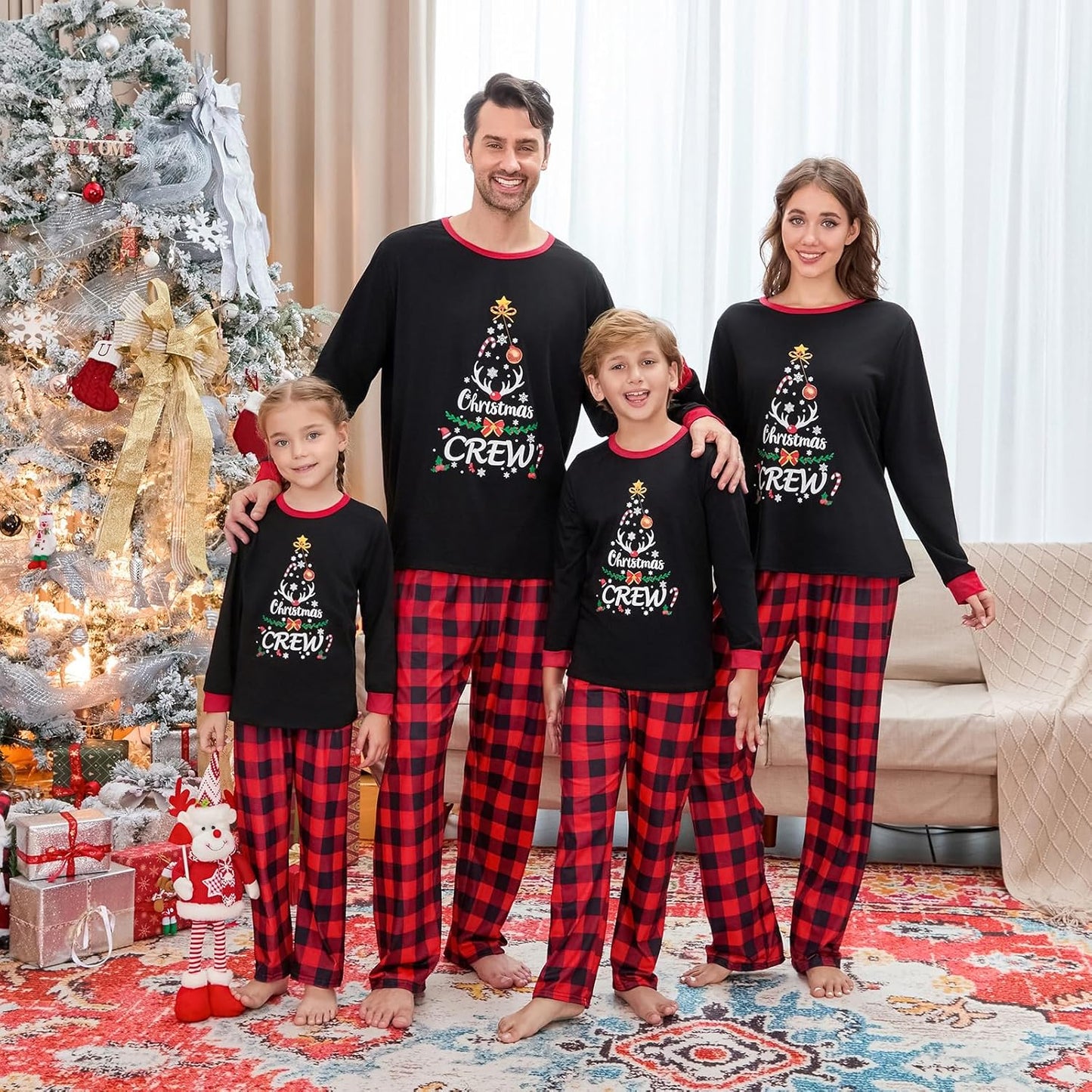 Matching Family Christmas Pajamas Set - Xmas Sleepwear PJs