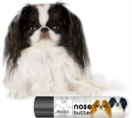 The Blissful Dog Japanese Chin Nose Butter for Dry, Cracked Skin, Lick-Safe Dog Nose Balm with Moisturizing Shea Butter, Almond, Olive, and Essential Oils, Pet Supplies, Uncented, 0.15 oz.