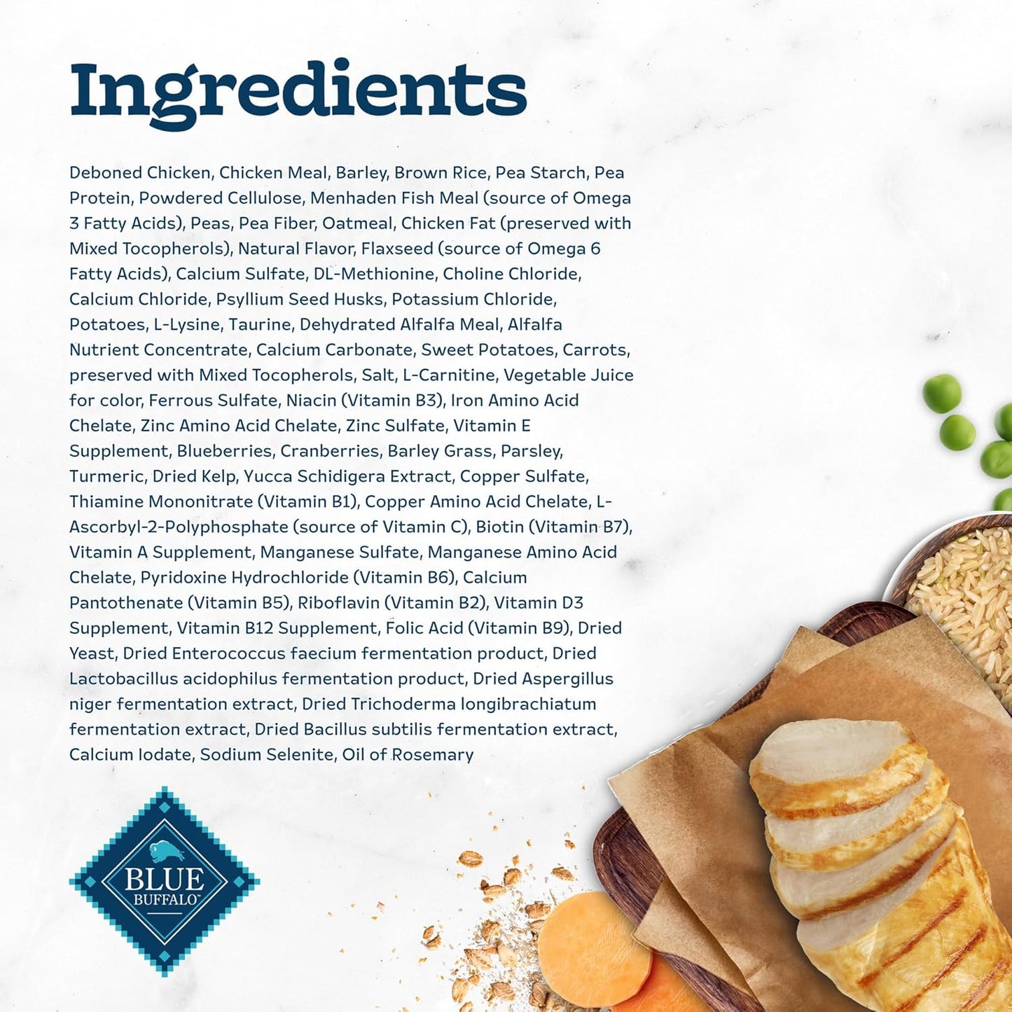 Blue Buffalo Tastefuls Weight & Hairball Control Natural Dry Food for Adult Cats, 3-lb. Bag