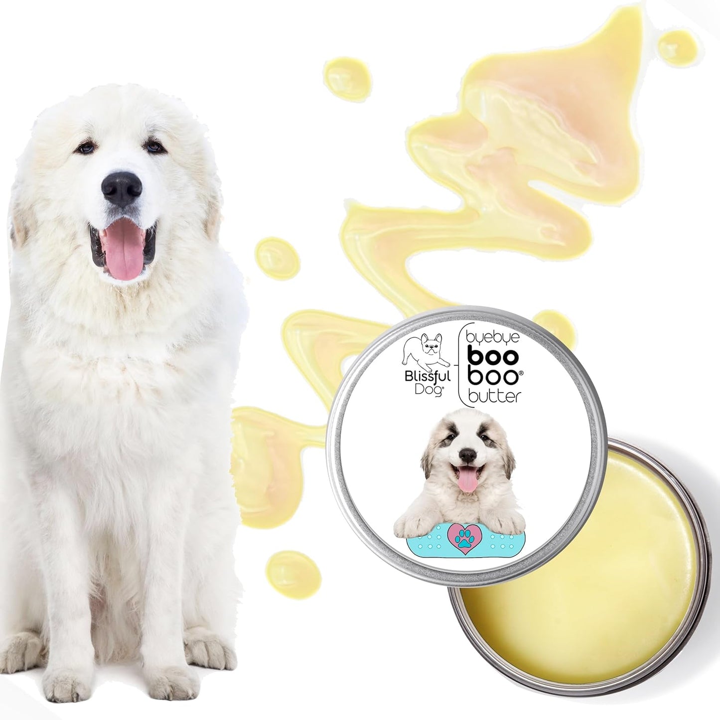 The Blissful Dog 2 oz TIN Great Pyrenees Booboo Butter