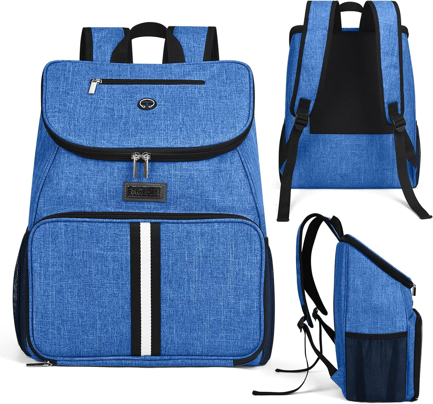 BAGLHER丨Dog Travel Bag, Airline Approved Pet Supplies Backpack, Dog Travel Backpack with 2 Silicone Collapsible Bowls and 2 Food Baskets