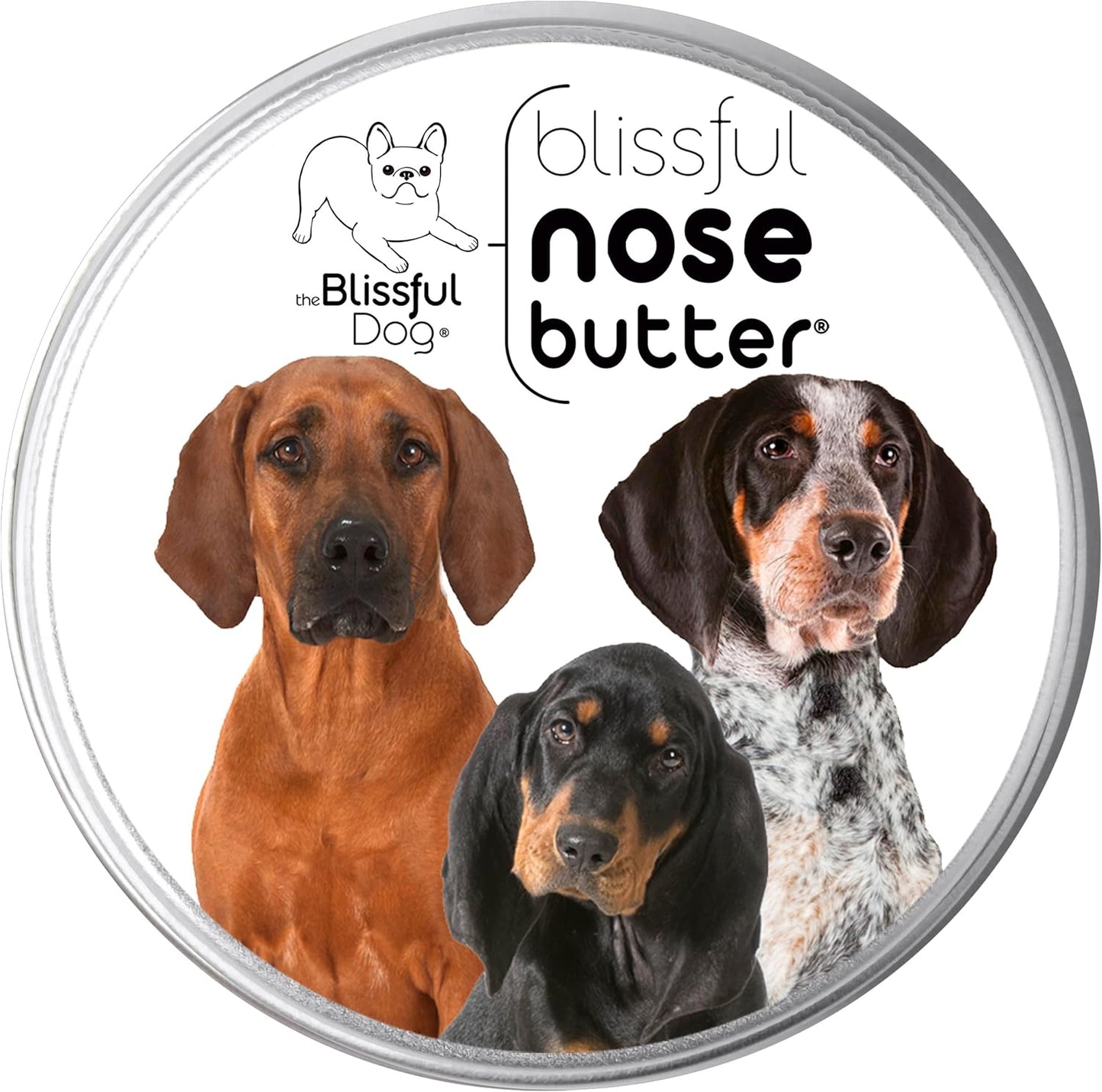 The Blissful Dog Coonhound Unscented Nose Butter, 2-Ounce