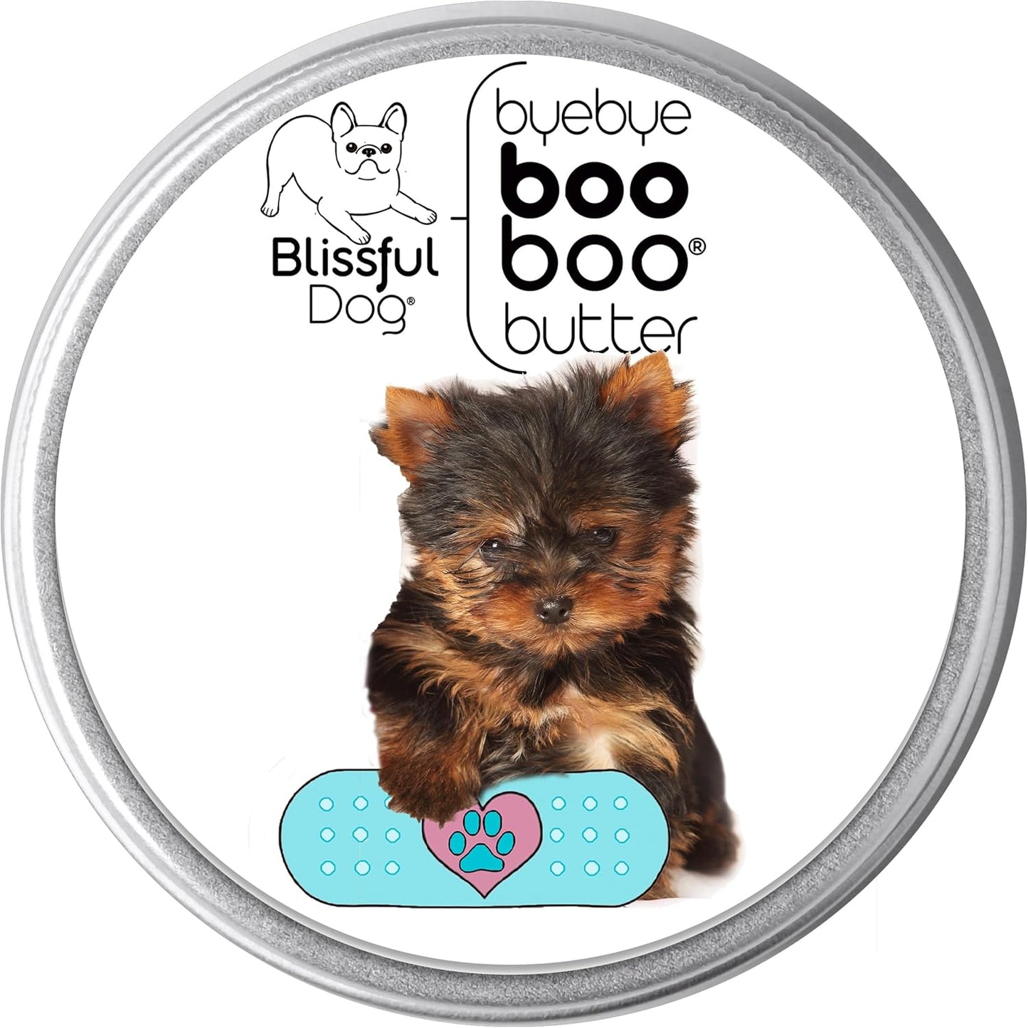 The Blissful Dog 8 oz TIN Yorkshire Terrier Booboo Butter