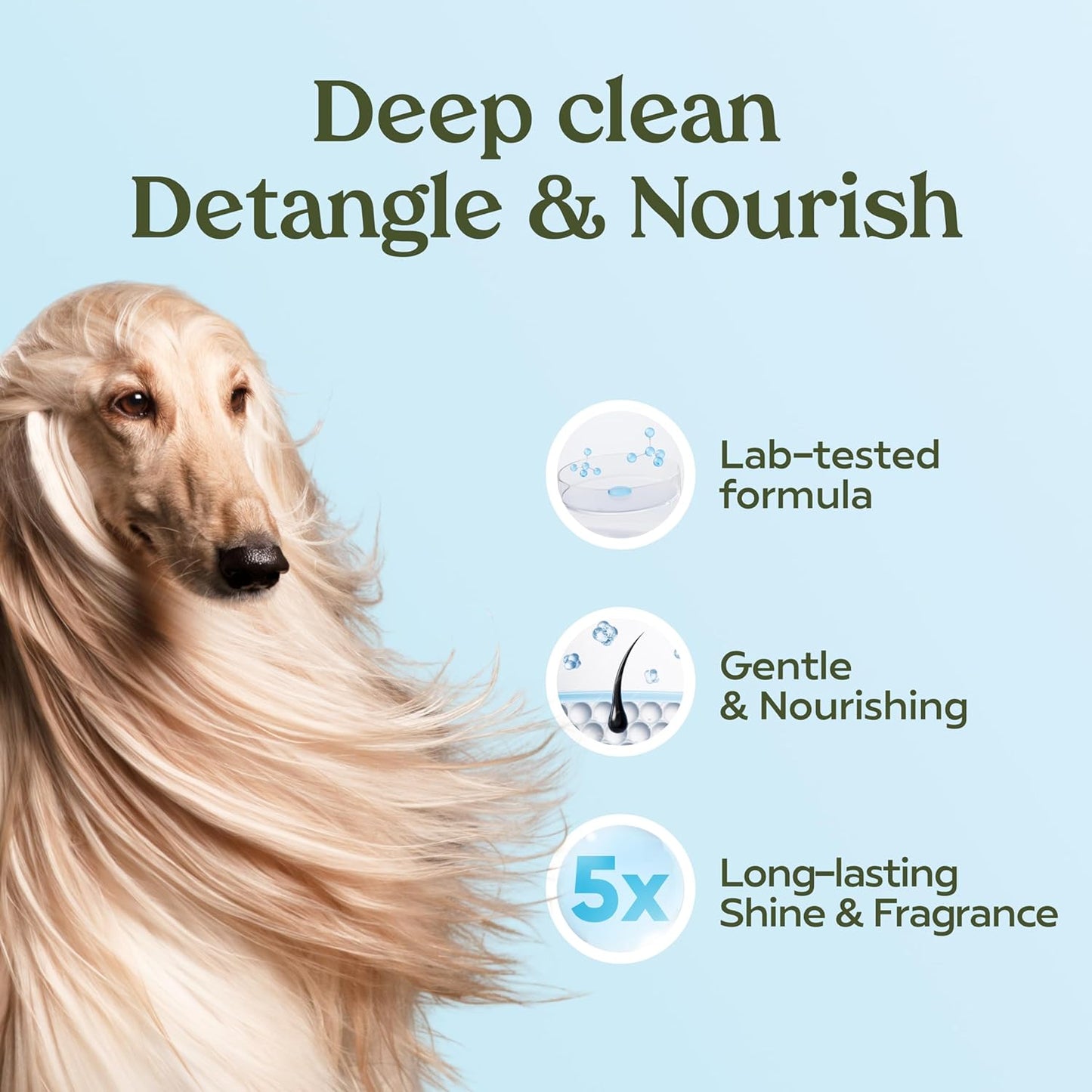 PAWFUME Dog Shampoo and Conditioner, Blue Ribbon, 2-Pack – Nourish & Detangle for a Silky Soft Coat – Probiotic, Deep-Cleaning, pH-Balanced Formula – Puppy Shampoo and Conditioner for All Breeds