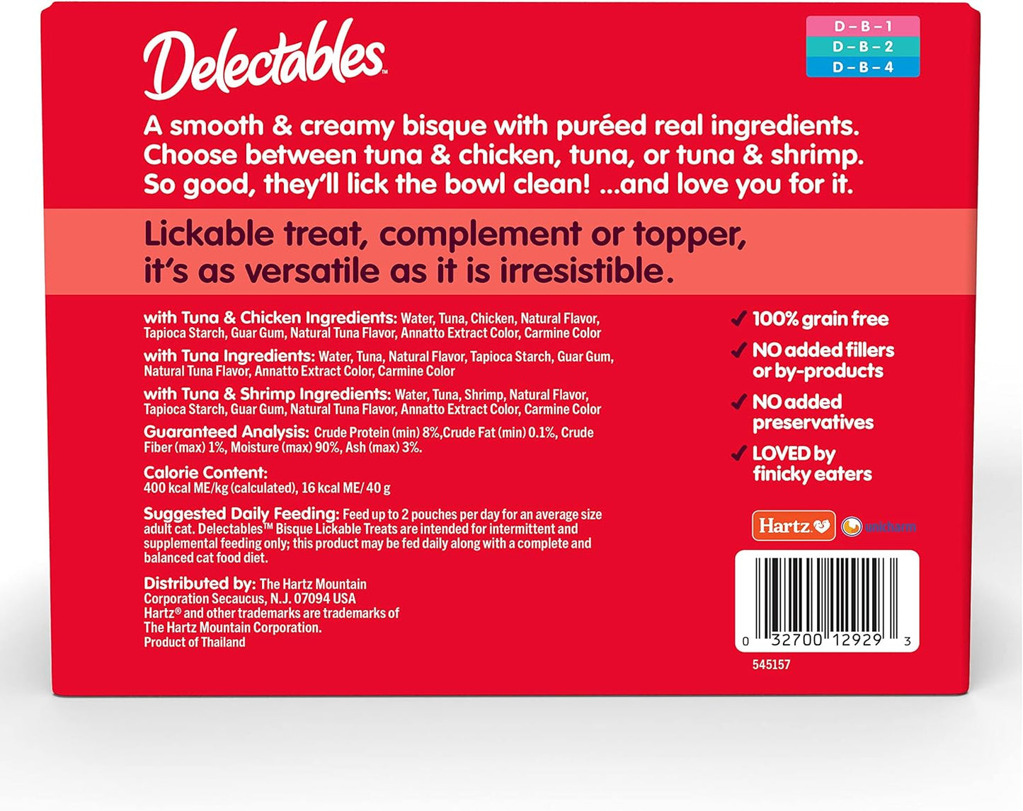 Hartz Delectables Bisque Variety Pack Lickable Cat Treat, 30 Count (Pack of 1)