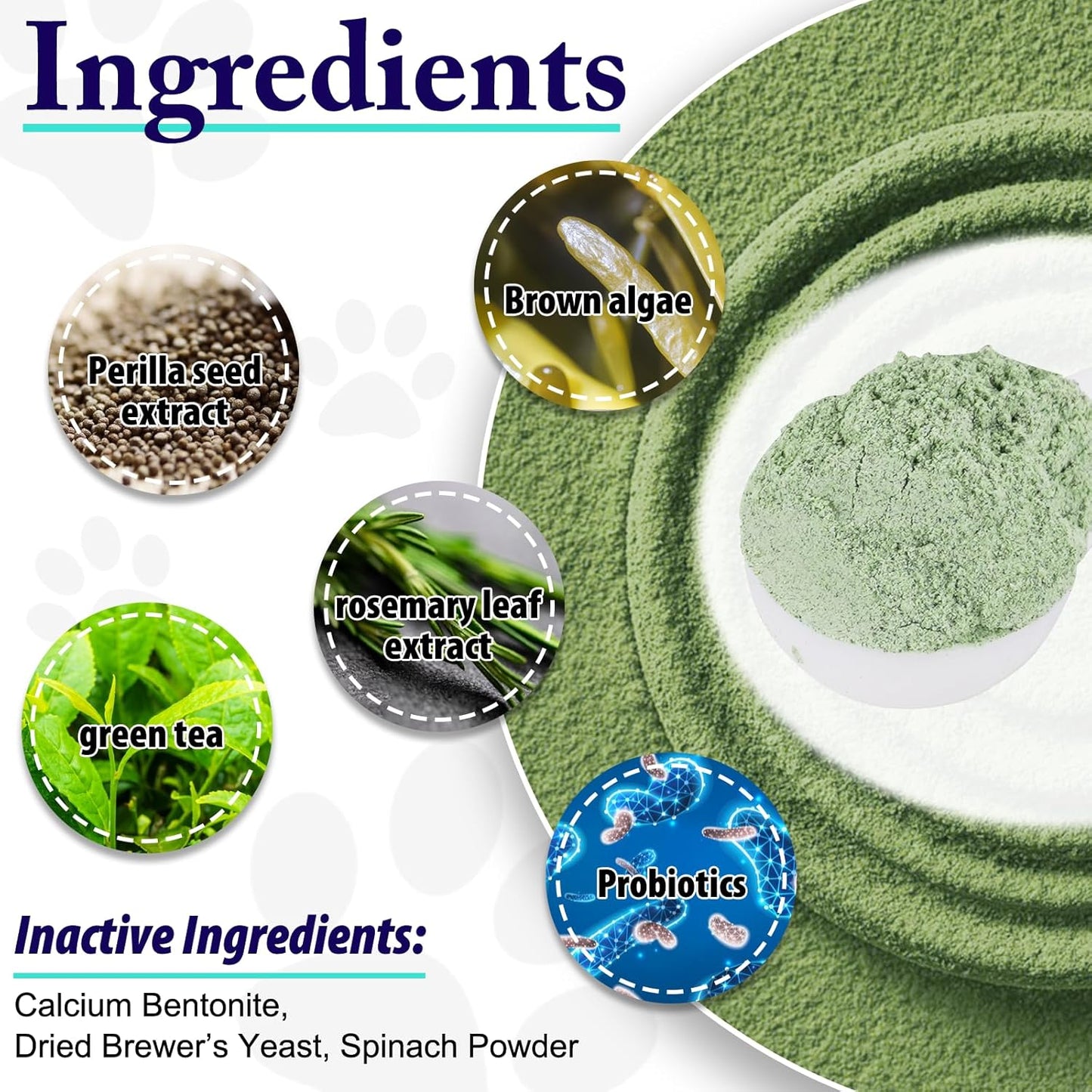 Dog Teeth Cleaning Powder - Dog Dental Powder - Targets Tartar & Reduces Plaque & Bad Breath - Teeth Cleaning Made Easy Eliminate - Formulated for Small, Medium, Large Dogs (2PCS)