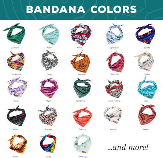 Wilderdog Dog Bandana with Lightweight Quick Drying Poly-Blend Mesh Material in Papaya