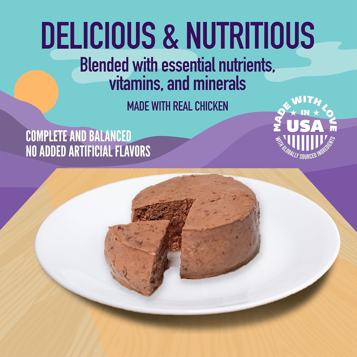 A Strong Heart Canned Wet Cat Food, Chicken Dinner Paté - 3 oz Cans (Pack of 24), Made in The USA with Real Chicken