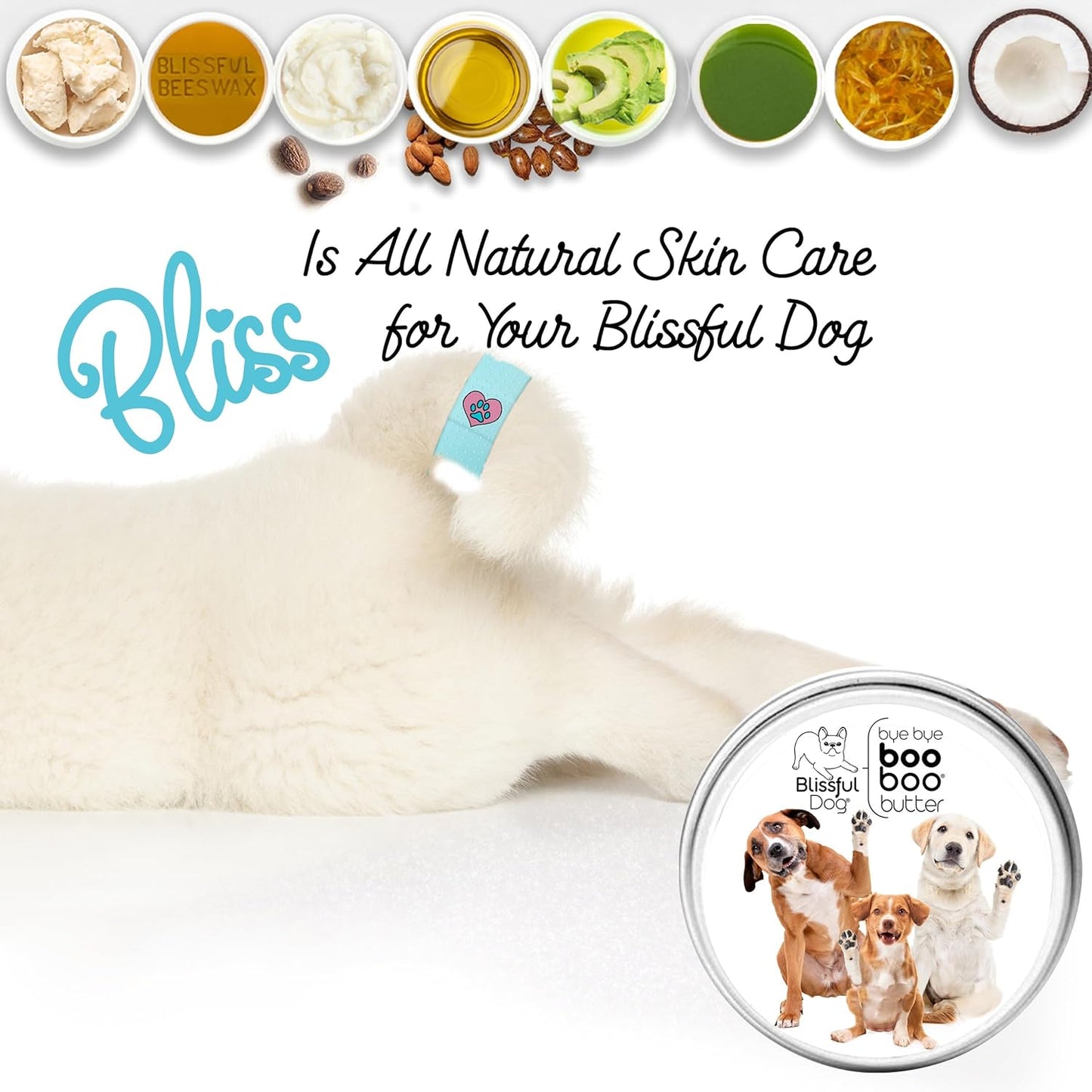 The Blissful Dog Mixed Breed Boo Butter, 4 oz