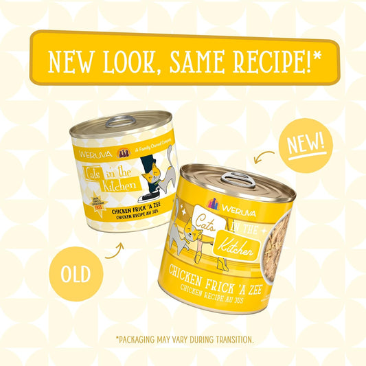 Weruva Cats in The Kitchen, Chicken Frick 'A Zee Wet Cat Food, 10oz Can (Pack of 12)