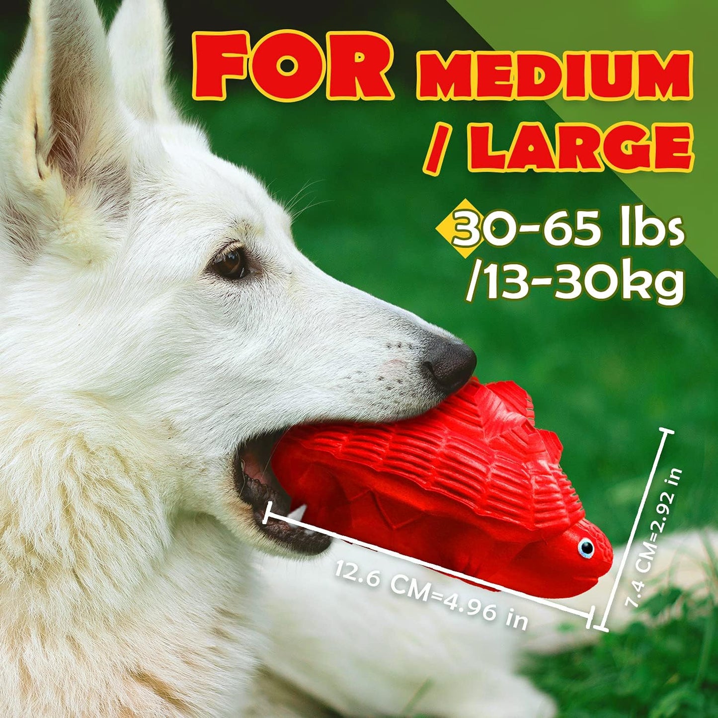 Dog Toys for Aggressive Chewers, Heavy Duty Tough Dog Toy for Large Dogs, Indestructible Squeaky Dog Toys