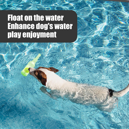 Dog Squeaky Floating Toy for Small Medium Large Dogs Training Fetch Indestructible Dog Chew Toy Indoor Pool Beach Outdoor Pet Supplies Green S