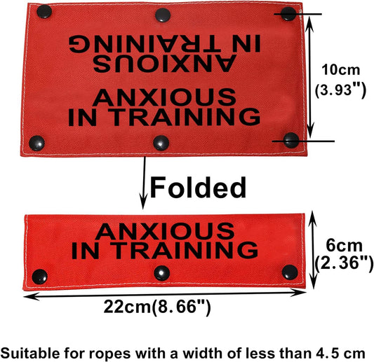 Funny Dog Leash Sleeve Have Anxious in Training Dog Leash Wrap Sleeve Pet Birthday Gift (Anxious in Training-Sleeve)