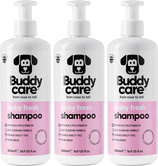 Baby Fresh Dog Shampoo by Buddycare | Deep Cleansing Shampoo for Dogs | Fresh Scented | with Aloe Vera and Pro Vitamin B5 (50.72oz)