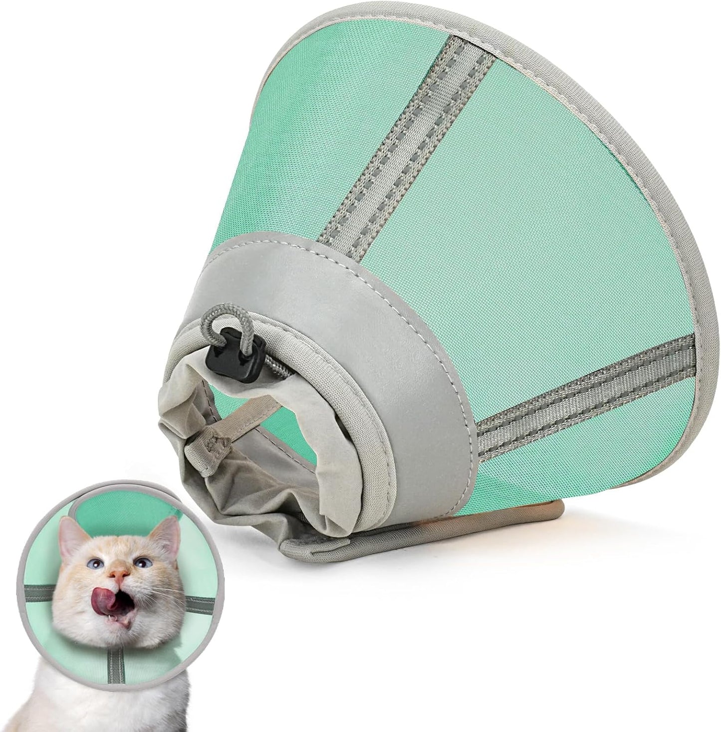 Cat Cone Collar Soft, Cat Recovery Collar for Large Medium Small Cats Kittens, Kitten Cone Alternative After Surgery