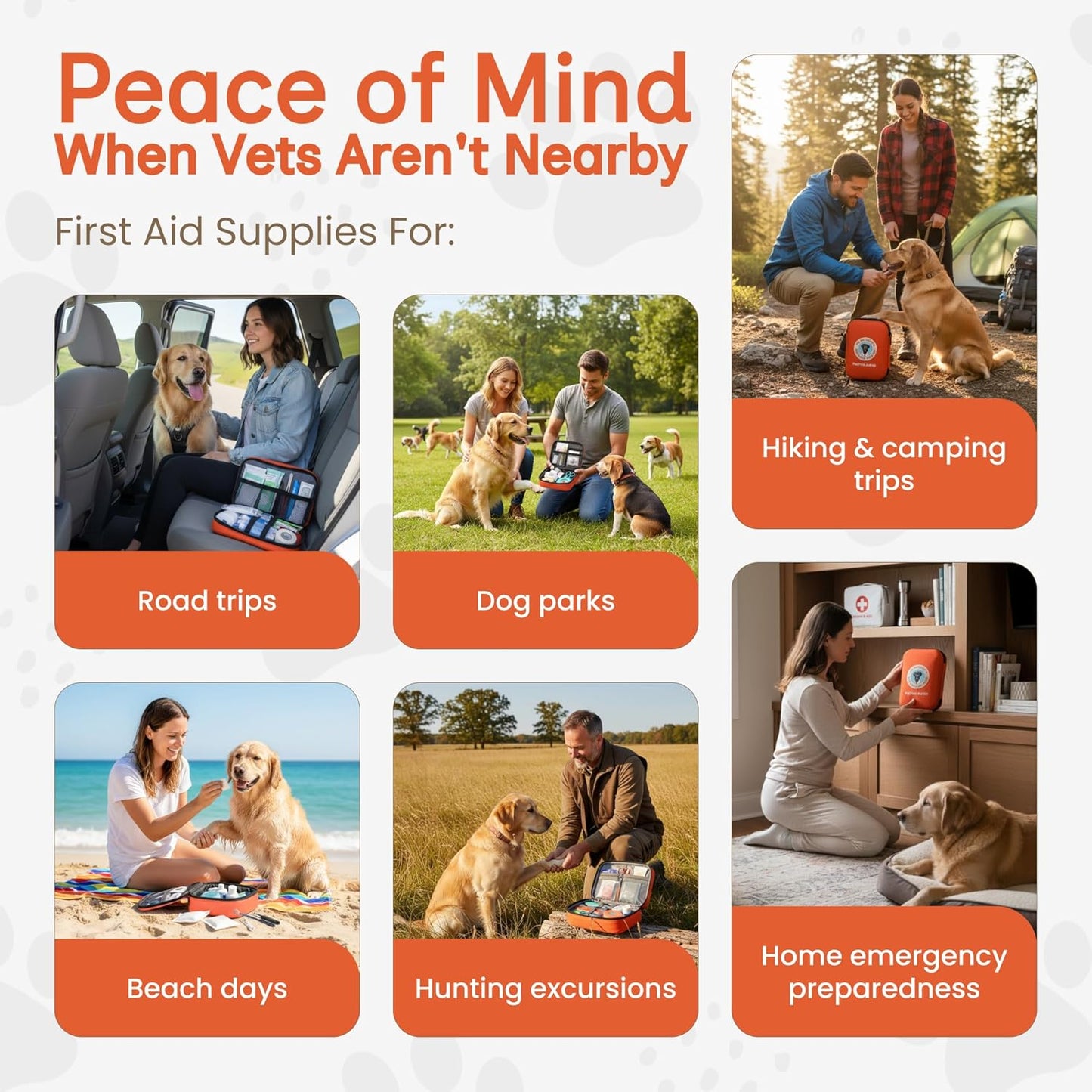 Dr Brahmsy’s Pet First Aid Kit for Dogs and Cats - Vet-Approved Essential Survival and Emergency Supplies for Home, Travel, Camping, Hiking - Packed in a Portable Waterproof Pouch - 45-Piece Set