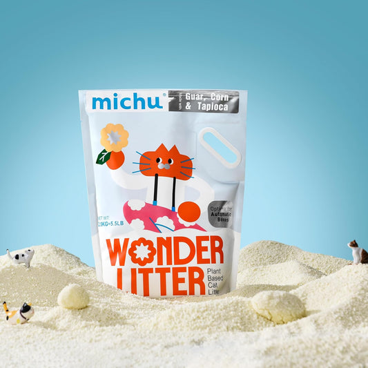 Tofu Cat Litter Natural Clumping Tofu Cat Litter 5.5lb/88oz 5 Scents (Ocean Fresh + Wonder Litter, 2 Pack)