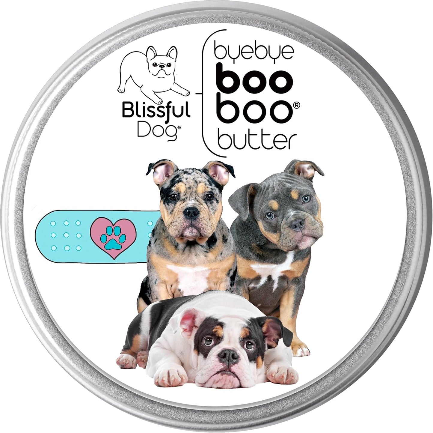 The Blissful Dog 4 oz TIN Olde ENGLISHE Bulldogge Booboo Butter