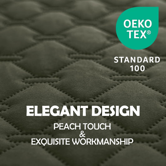 gogobunny 100% Double Sided Waterproof Dog Blanket Soft Pet Bed Cover Reversible Protect Furniture Couch Sofa Car for Puppy Large Dog Cat (Dark Olive/Light Olive, 30x70 Inch (Pack of 1))