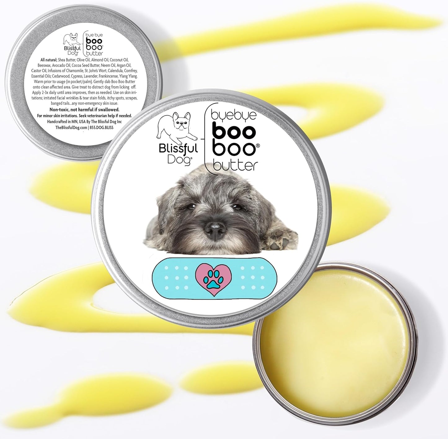The Blissful Dog Schnauzer Boo Boo Butter, 16 oz.