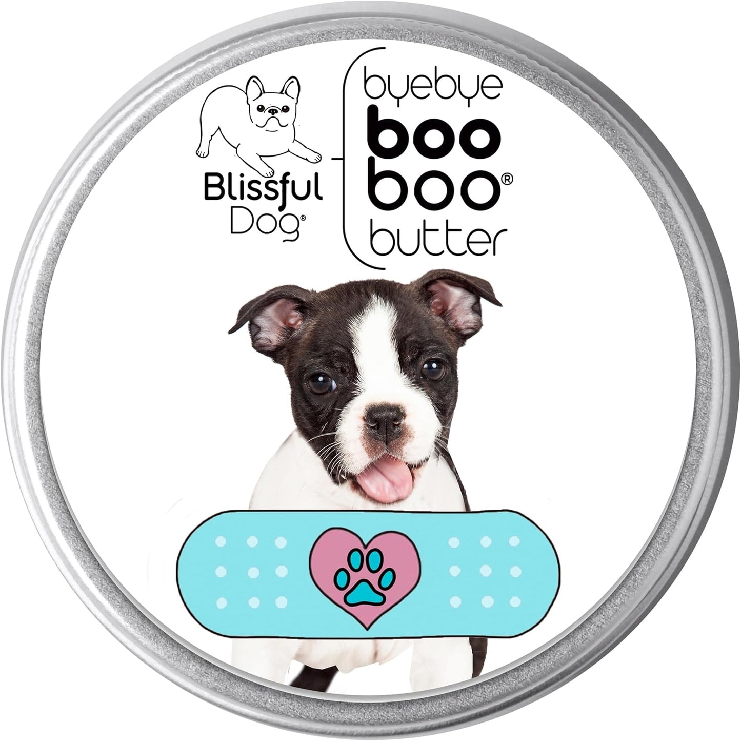 The Blissful Dog 4 oz TIN Boston Terrier Booboo Butter