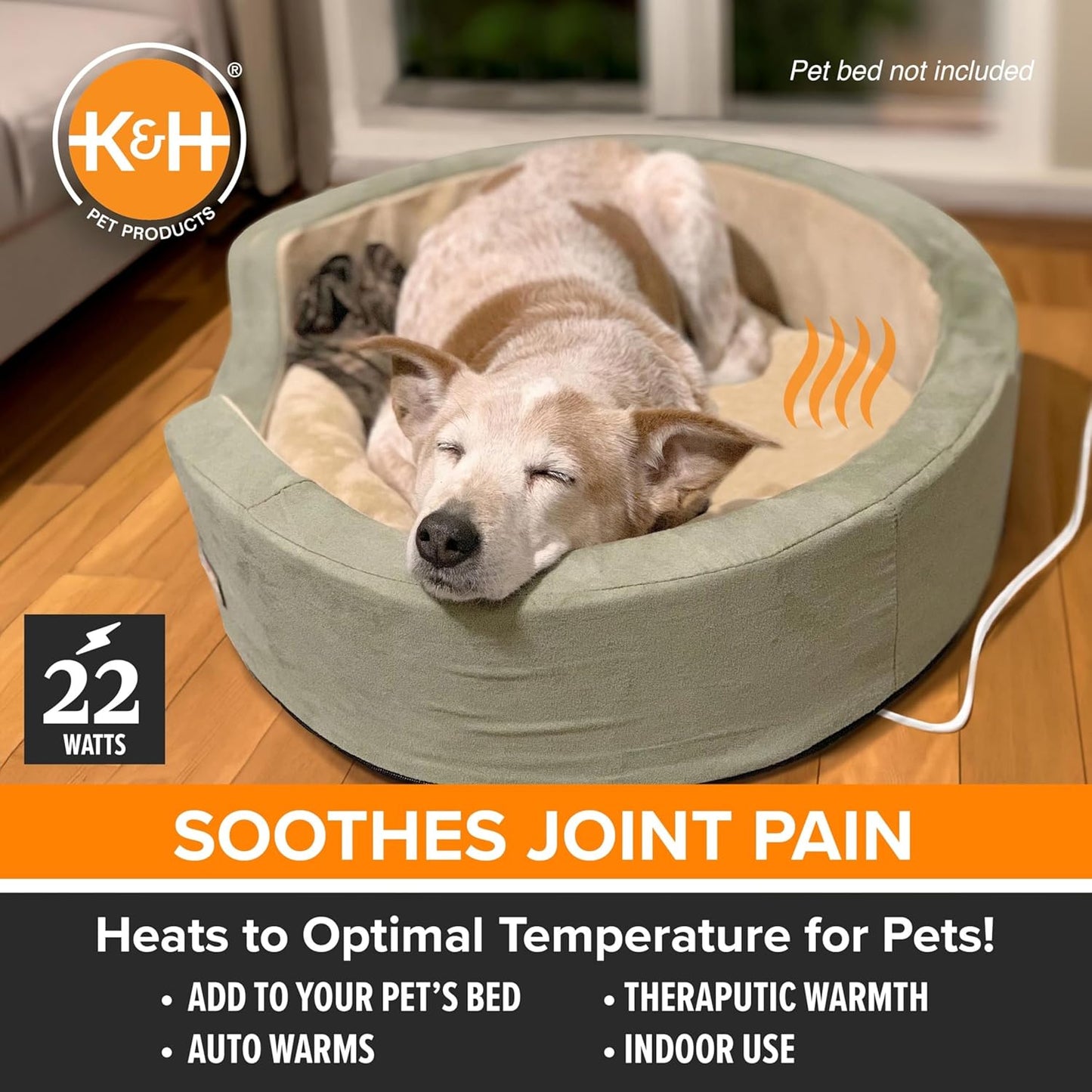 K&H Pet Products Bed Warmer - Automatic Temperature, Safety Listed - Extra-Large 25.5" x 15.75" (Pack of 12)