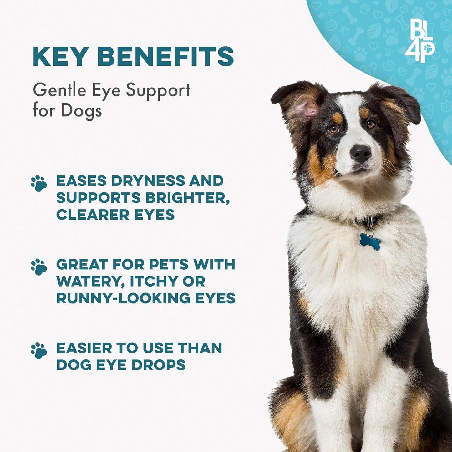 Dog Eye Infection & Eye Care Support Supplements, Natural Relief from Conjunctivitis, Swelling, Tear Stains, Dry Eyes and Discharge, Easy to Use, No More Struggle with Canine Drops, 400 Small Pills