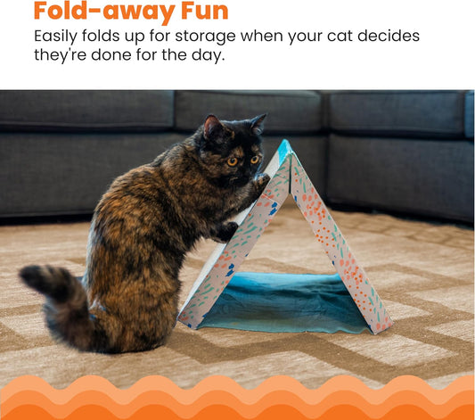 Catstages Fold Away Cat Tunnel and Corrugated Cat Scratcher