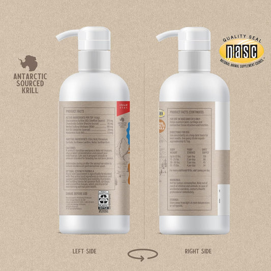 GRIZZLY PET PRODUCTS Joint Aid Liquid Hip and Joint Health Supplement Product for Dogs and Cats, 16 Ounce