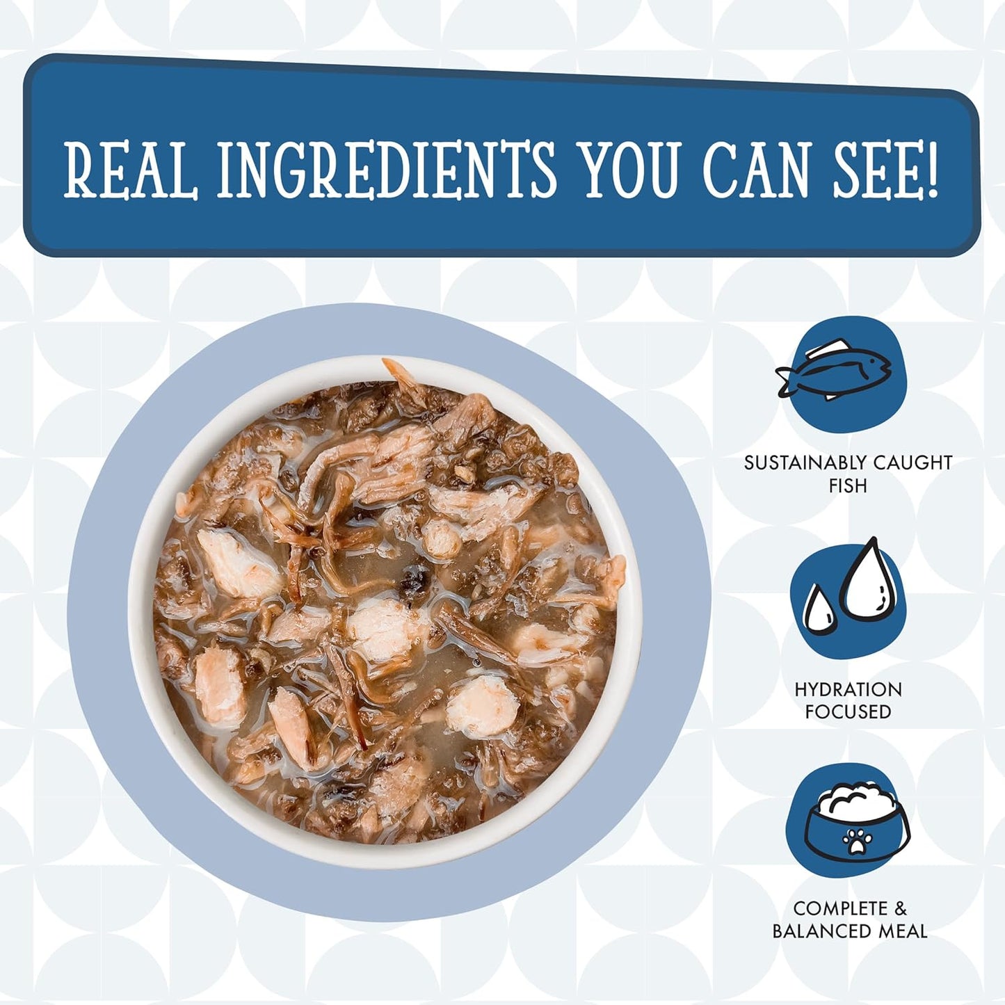 Weruva Cats in The Kitchen, 1 if by Land, 2 if by Sea with Tuna, Beef & Salmon in Gravy Cat Food, 3oz Pouch (Pack of 12)