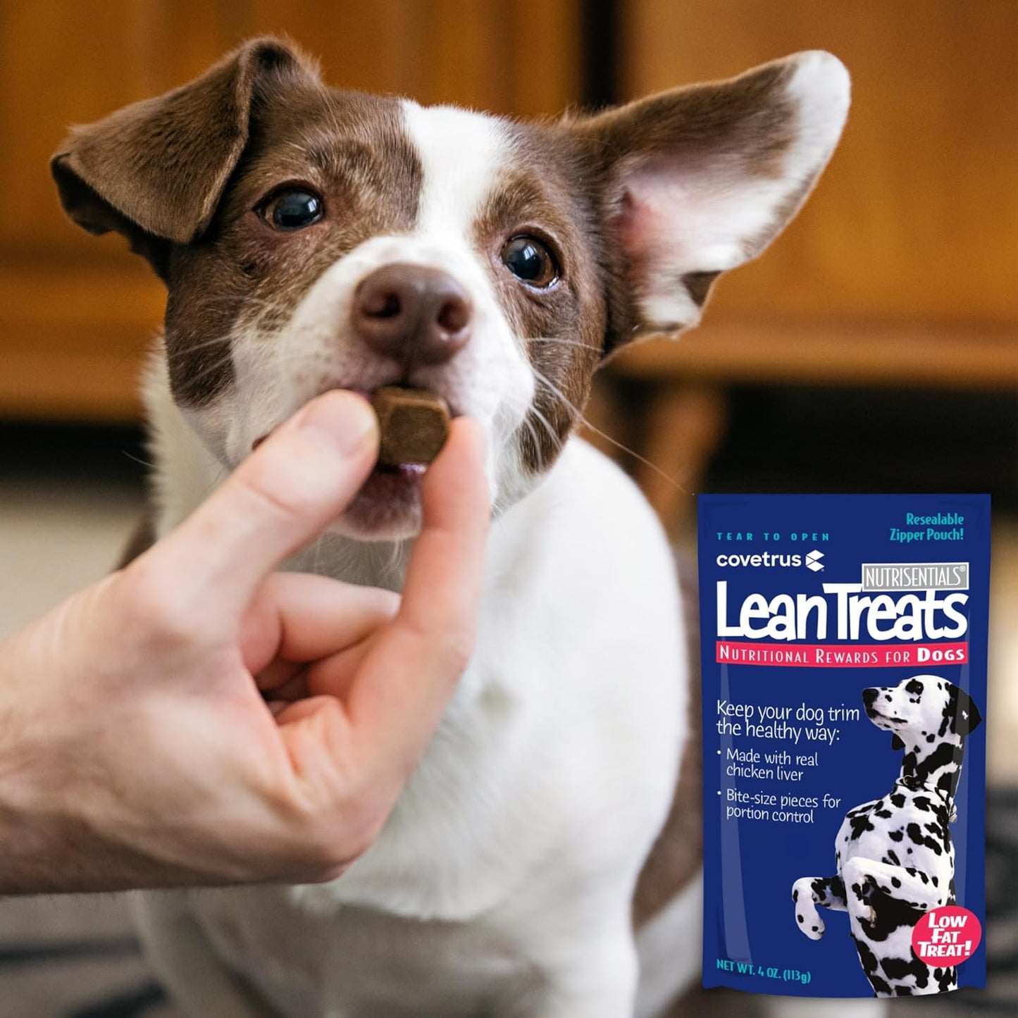 Covetrus Nutrisential Lean Treats for Dogs - Small, Medium & Large Dogs (K9) - Nutritional Low Fat, Bite-Size - Soft Chicken Flavor - Chicken Flavor - 3 Pack - 4oz